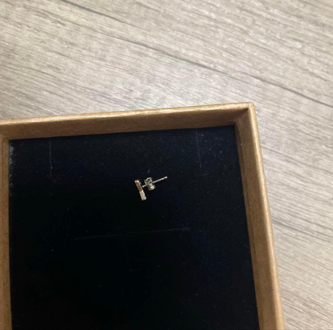 AMI PARIS ハート型 シングルピアス シルバー BOX付き