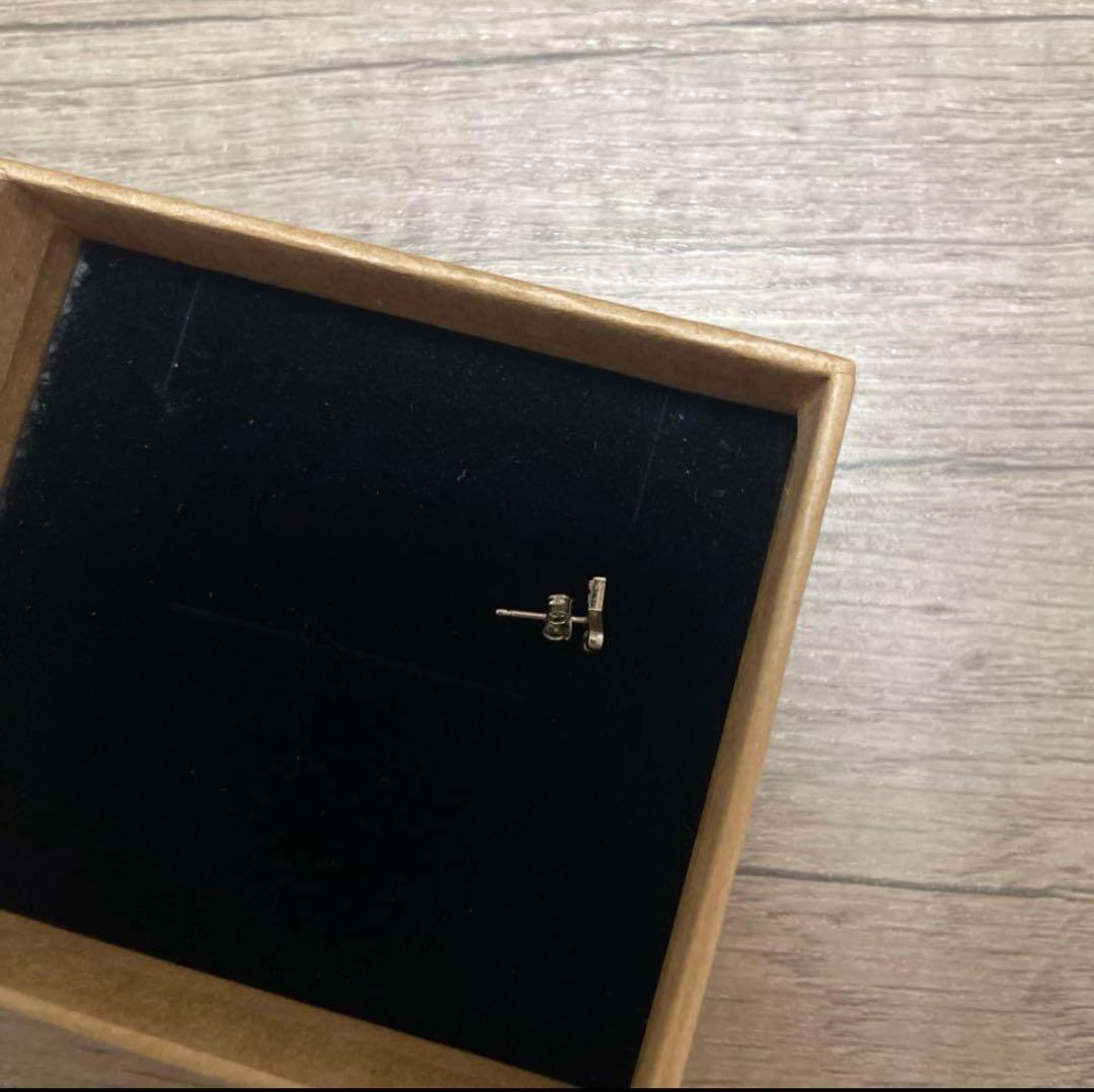 AMI PARIS ハート型 シングルピアス シルバー BOX付き
