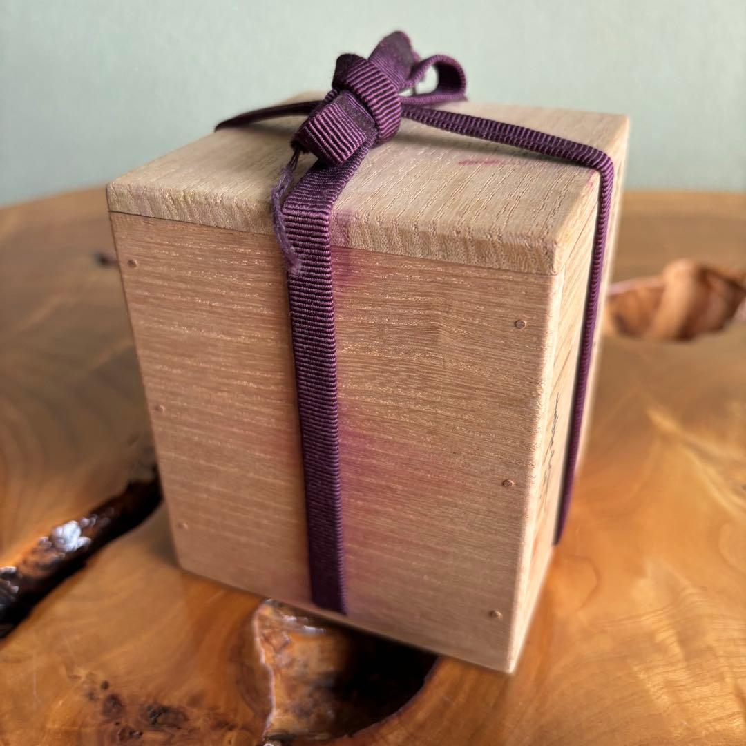 「三本松蒔絵」 利休棗 輪島塗 塗師 荒井喜峰 茶道具 共箱 棗