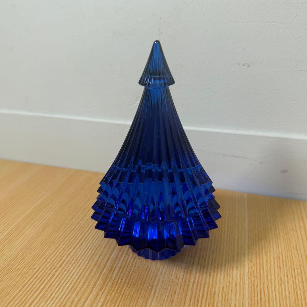 美品　Baccarat バカラ　クリスマスツリー フランス ノエル ブルー