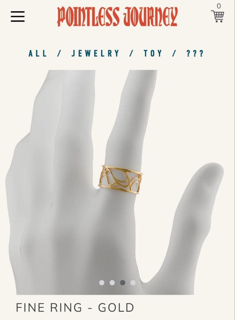 POINTLESS JOURNEY　FINE RING - GOLD