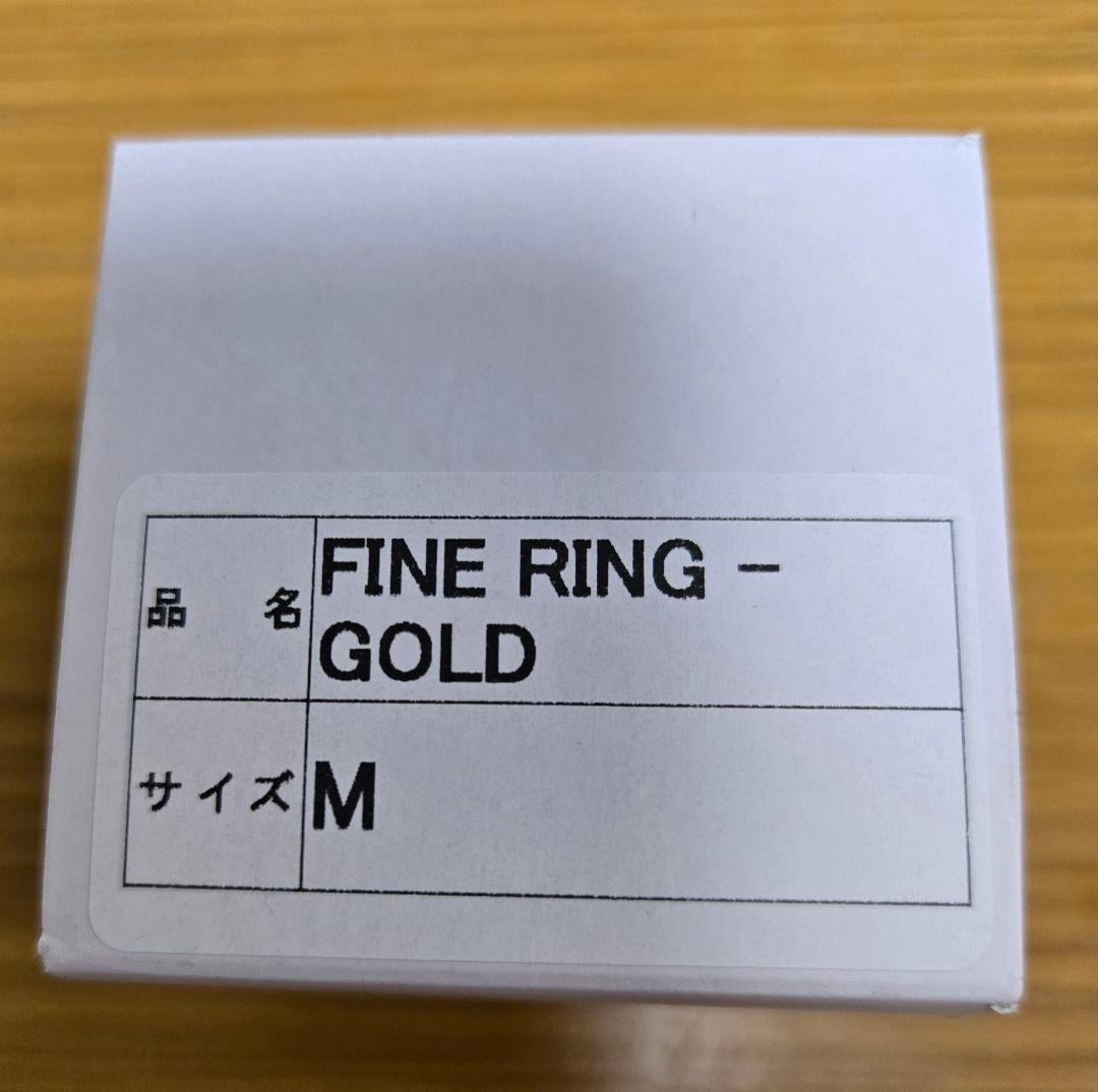 POINTLESS JOURNEY　FINE RING - GOLD