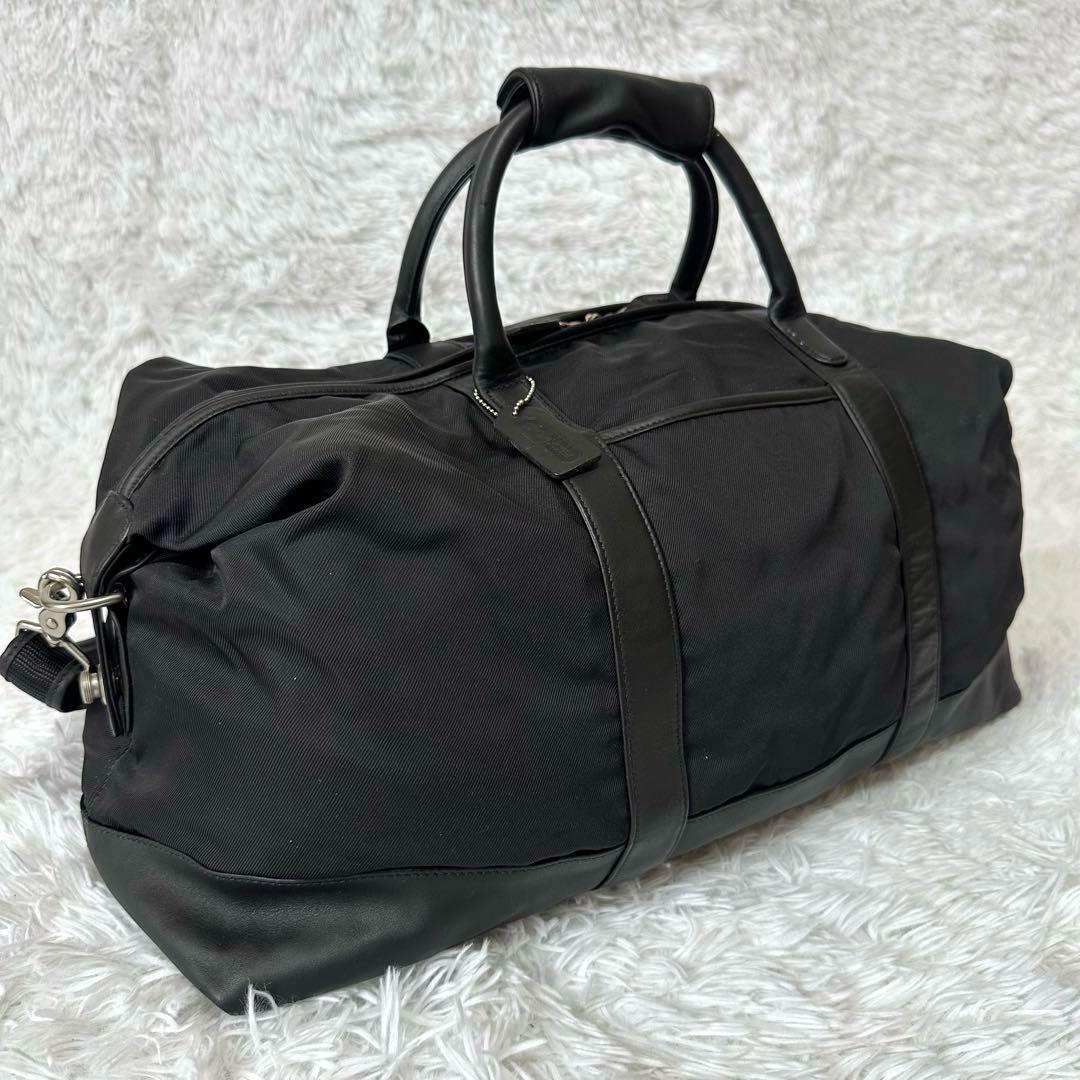 美品✨COACH コーチ ボストンバッグ 5497 レザー ナイロン 斜め掛け