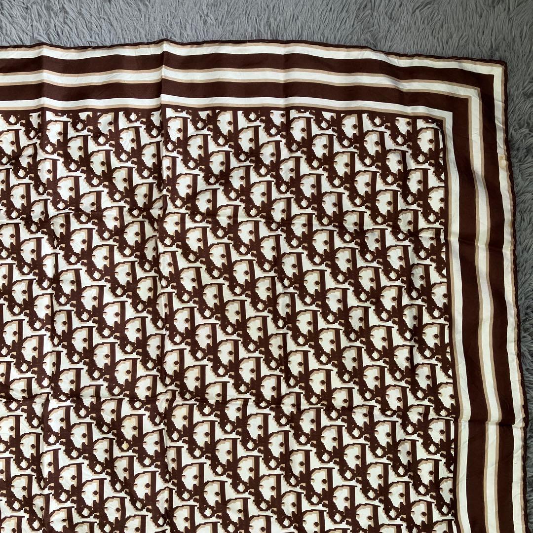 3F 希少 クリスチャンディオール スカーフ トロッター柄 総柄 デザイン