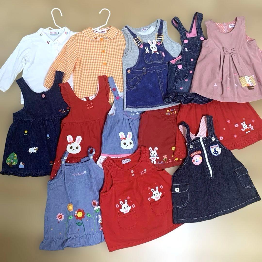 MIKI HOUSE ワンピースブラウスセット まとめ売り　サイズ80