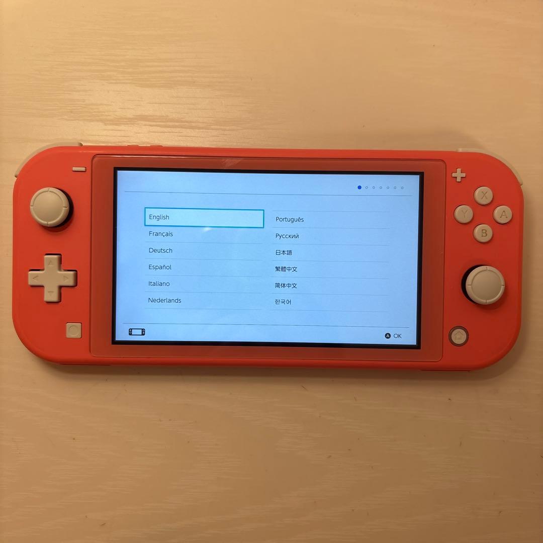 Nintendo Switch Lite コーラルピンク 充電器付き