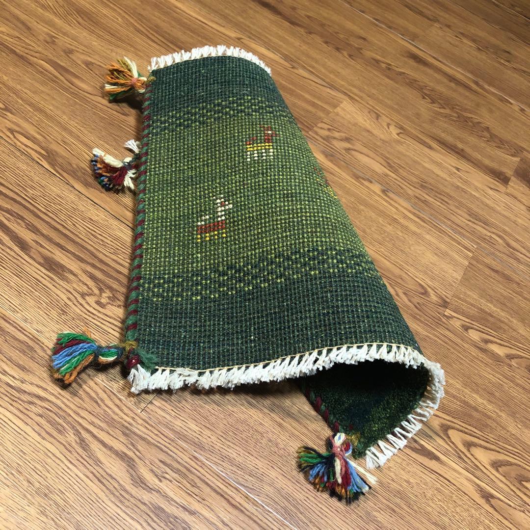 ペルシャギャッベ (ギャベ) チェアマット 椅子の座布団 No.11390