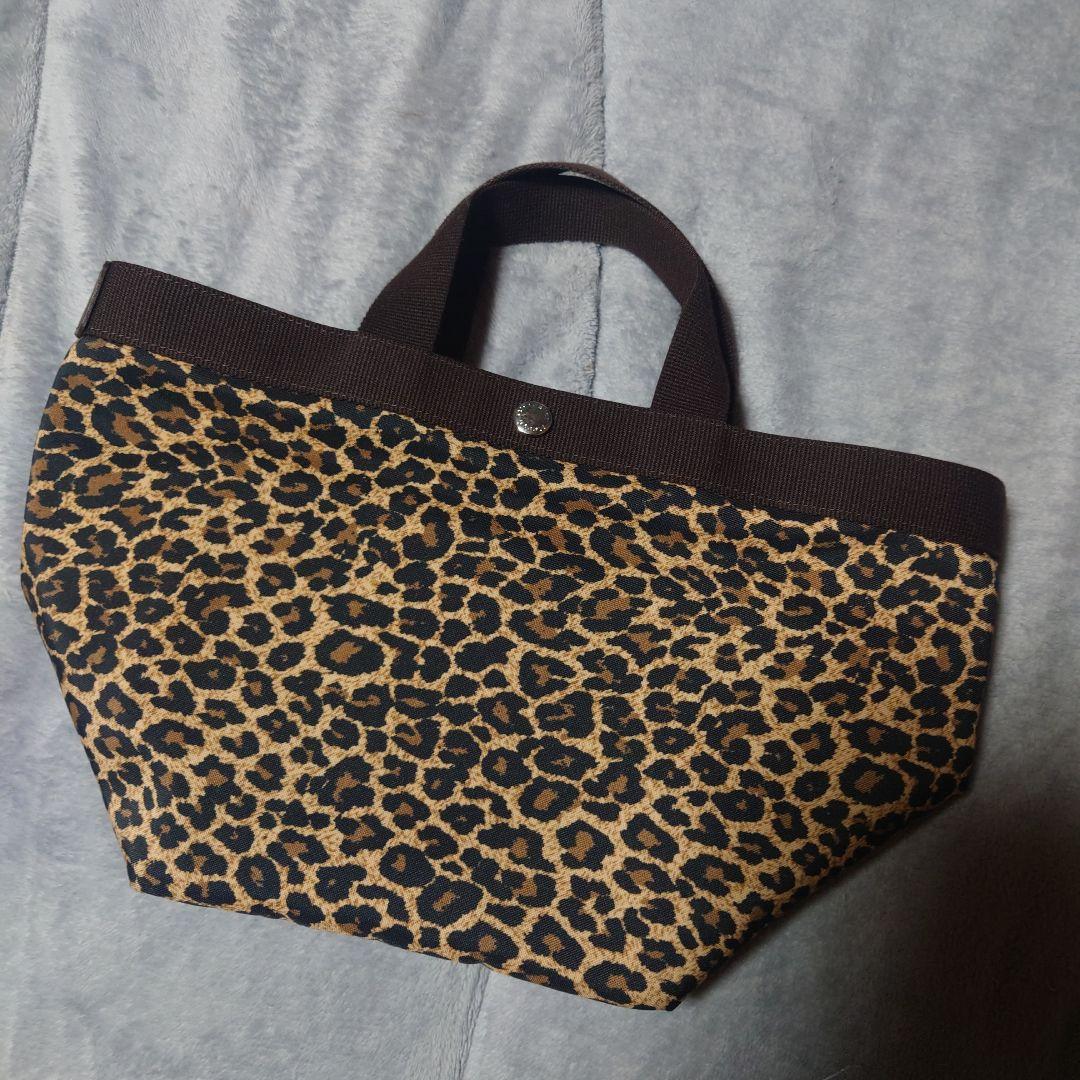 エルベシャプリエ☆707Fパンサートープ☆舟形トートバッグ☆ヒョウ柄