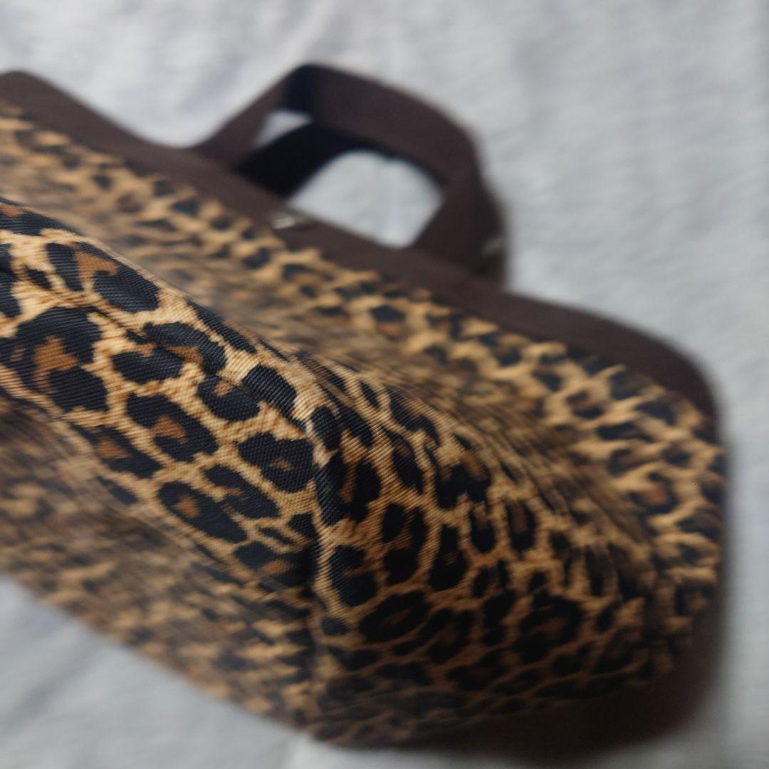 エルベシャプリエ☆707Fパンサートープ☆舟形トートバッグ☆ヒョウ柄