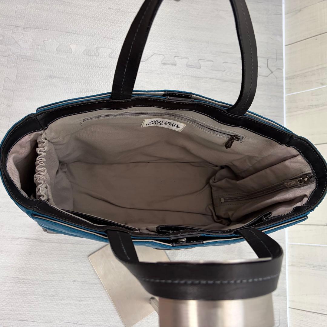 非売品 ジャンポール ゴルチエ ドラゴン カメオ ハンドバッグ ブルー ブラック