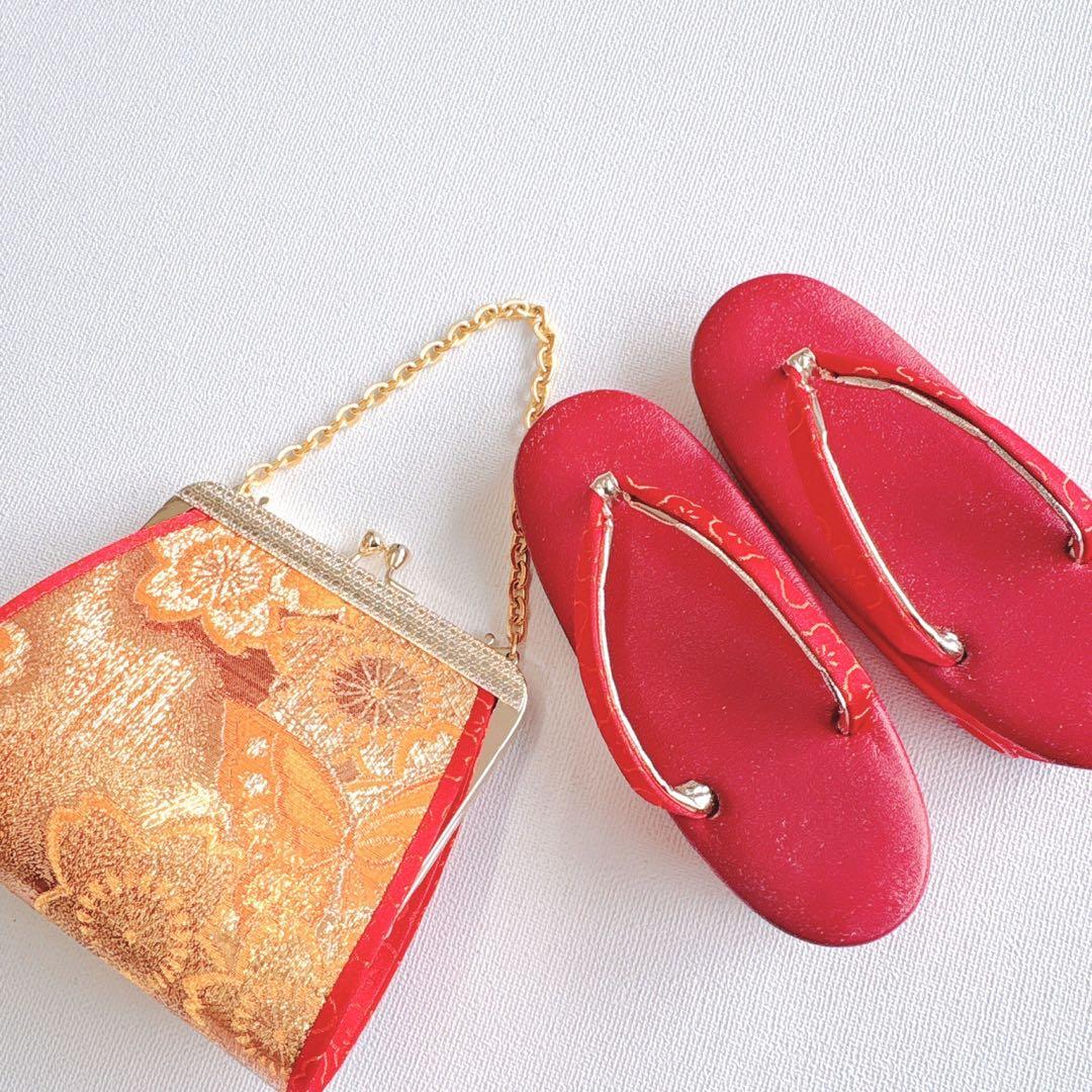 七五三　３歳　女の子　きものフルセット　中古品　オレンジ総絞り