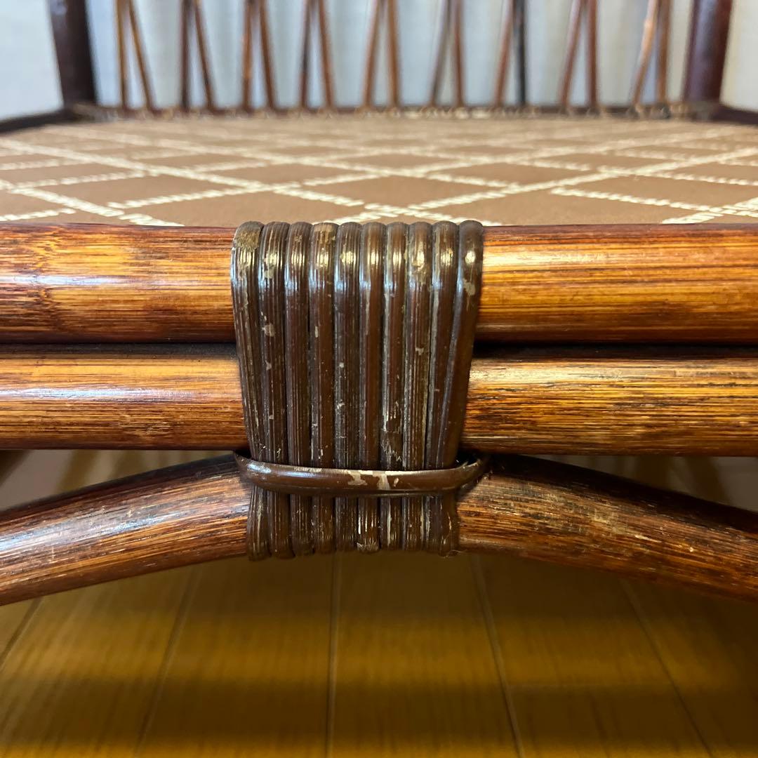 YAMAKAWA ラタン 籐 ヴィンテージ アンティーク ソファ 座椅子 ③