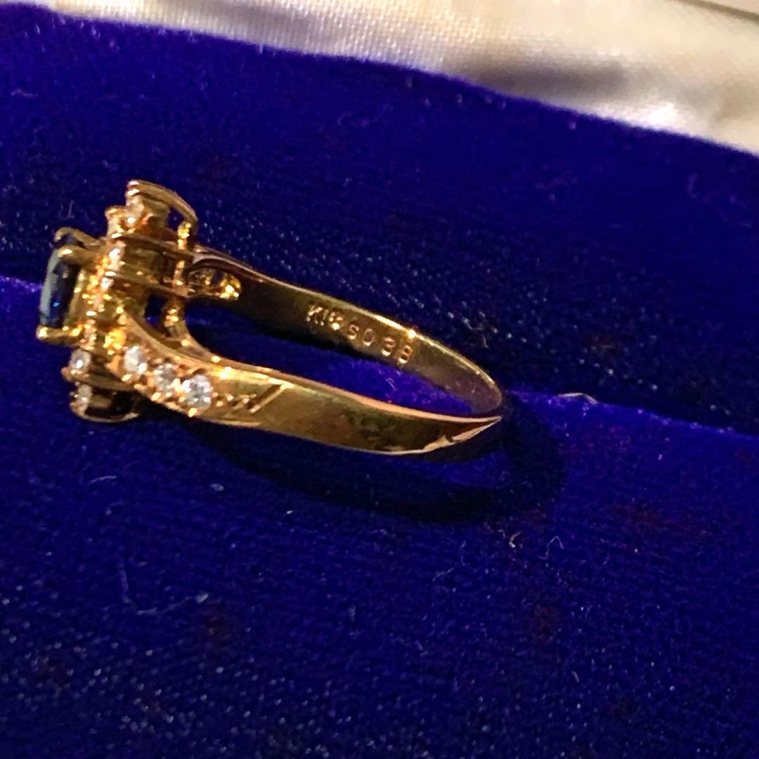 【鑑定書あり】 Christian Bernard サファイア リング K18