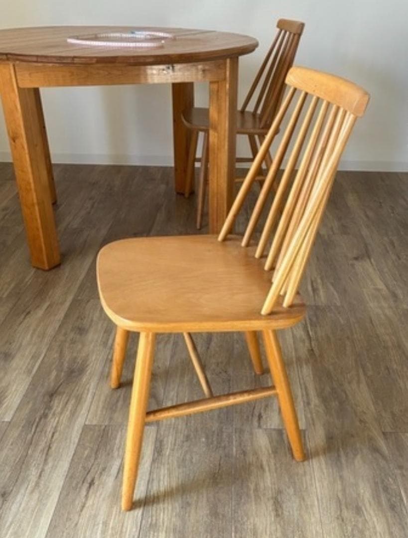 秋田木工 ウィンザーチェア 2脚セット ポーランド製 ヴィンテージ