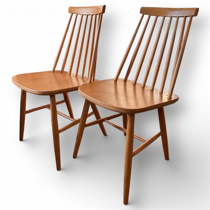 秋田木工 ウィンザーチェア 2脚セット ポーランド製 ヴィンテージ