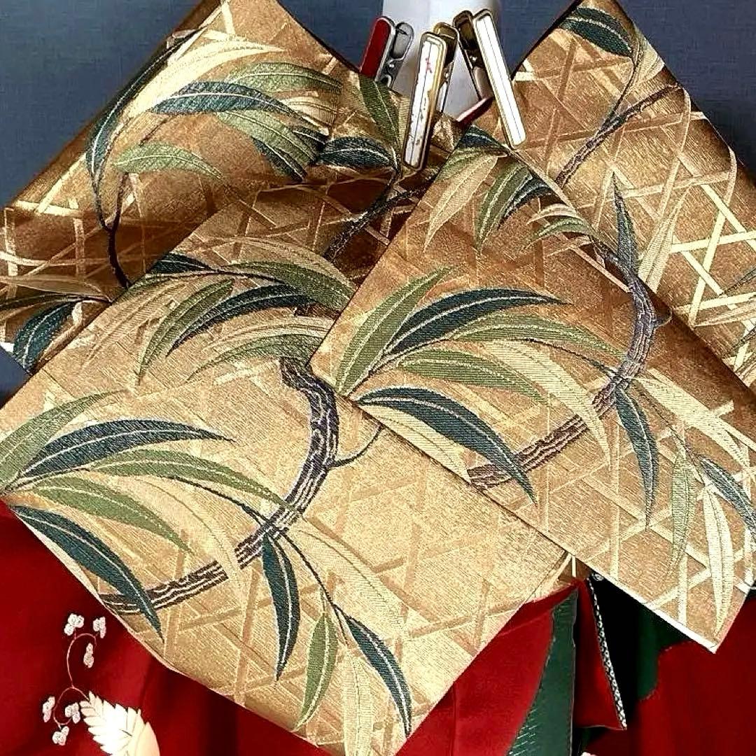 振袖フルセット　高身長　絞り　桐の柄 金彩友禅手刺繍　成人式振袖　振袖　裄丈69