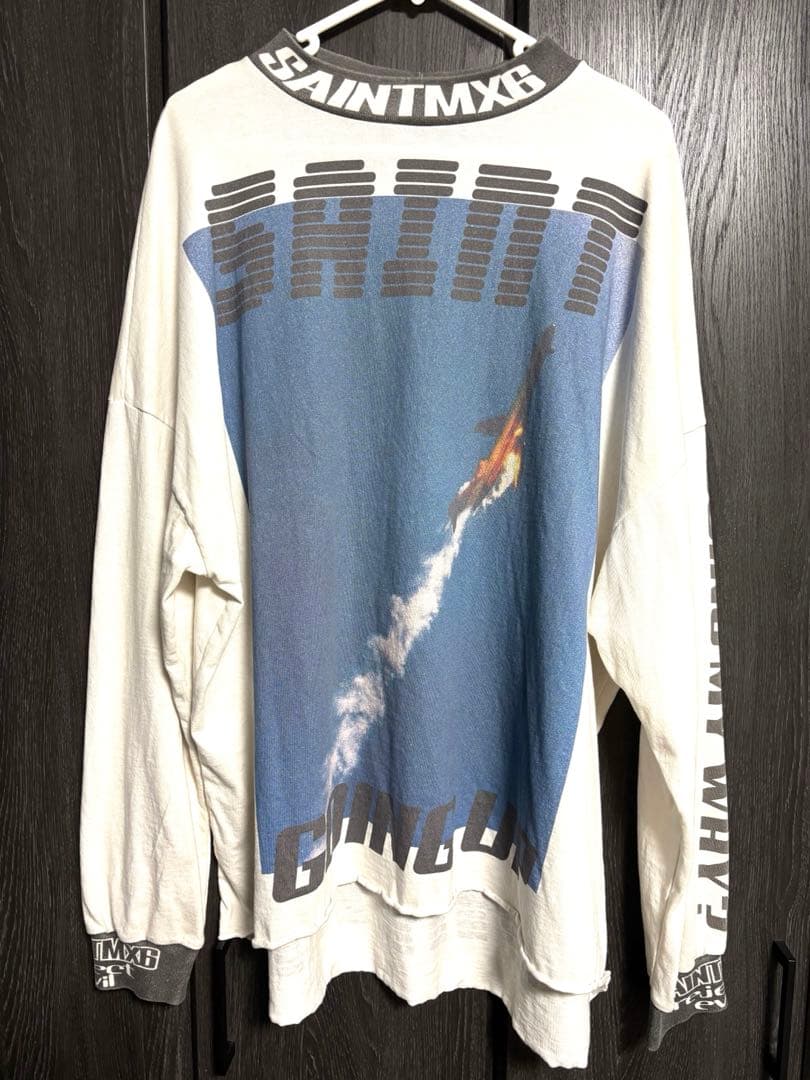 トップス SAINT Mxxxxxx 23AW Going LS Tee White