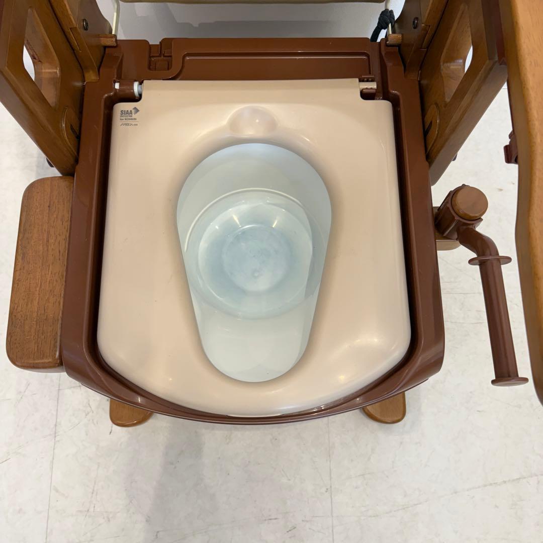 家具調トイレセレクトRはねあげ　ポータブルトイレ　介護トイレ