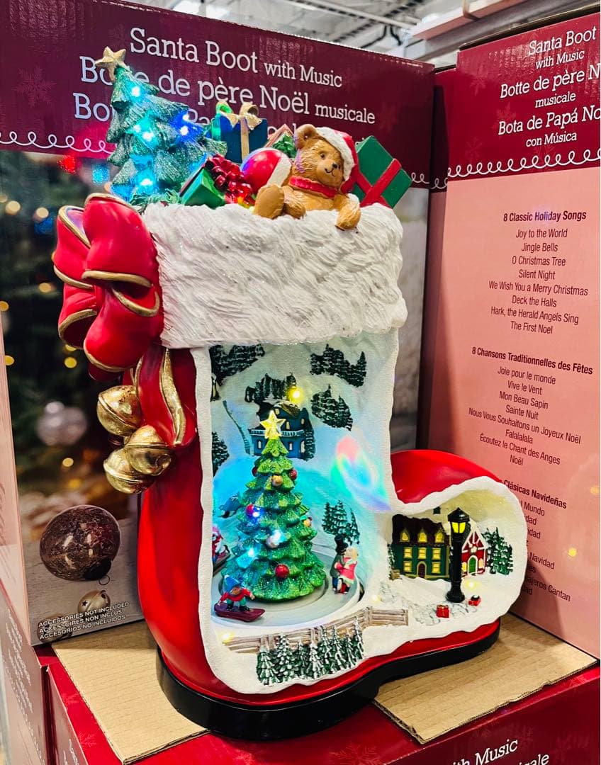 コストコ　クリスマス ブーツ型 デコレーション 8曲入り