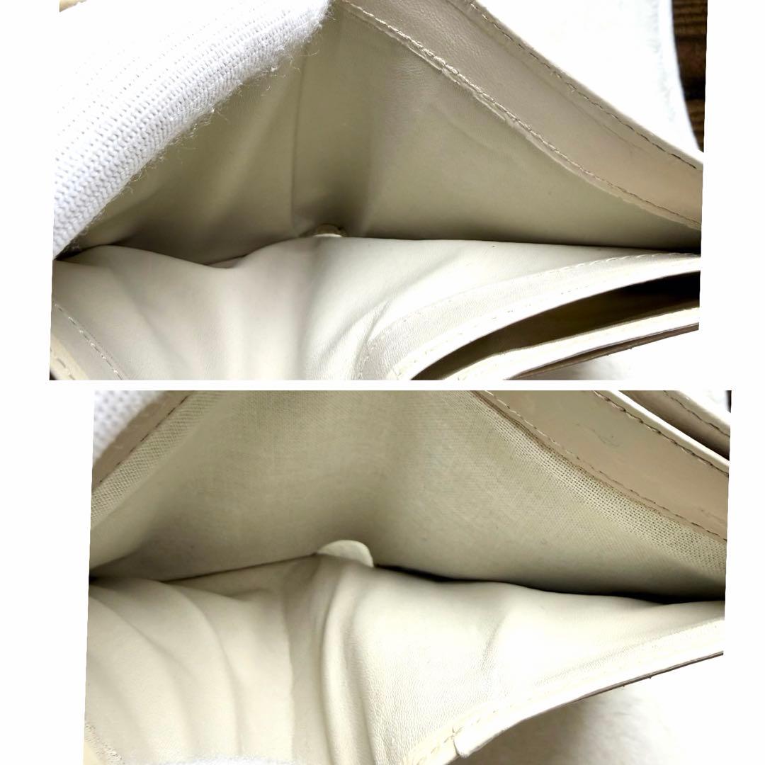 ✨美品 BURBERRY 折り財布 ノバチェック キャンバス レザー アイボリー