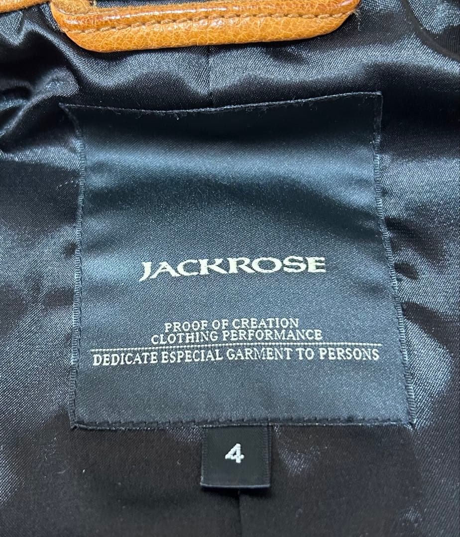 JACK ROSE ジャックローズ　シングルライダースジャケット　山羊革