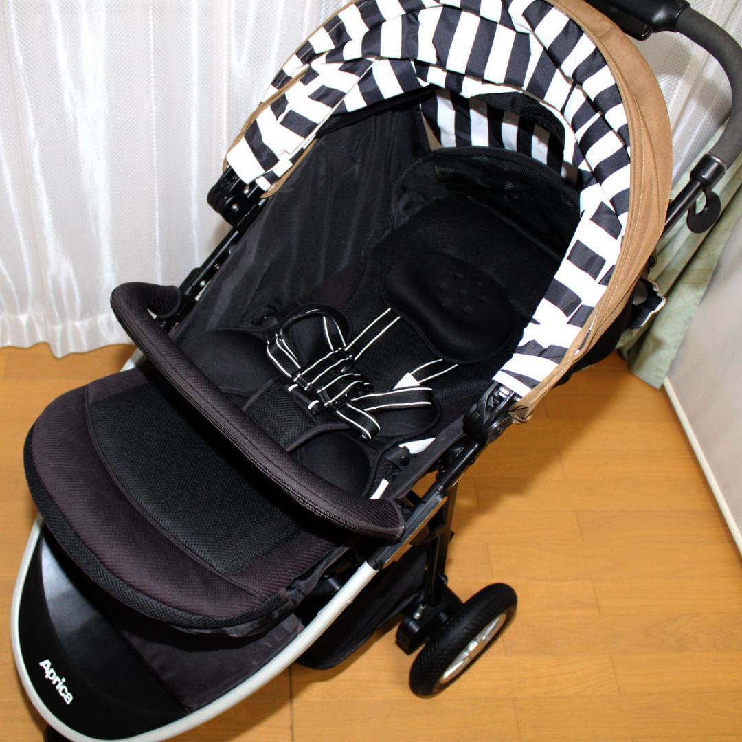 美品 Aprica Smooove AB スムーヴAB◆3輪ハイシートベビーカー
