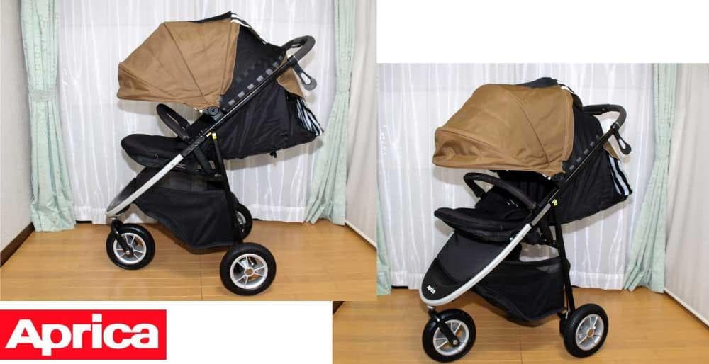 美品 Aprica Smooove AB スムーヴAB◆3輪ハイシートベビーカー