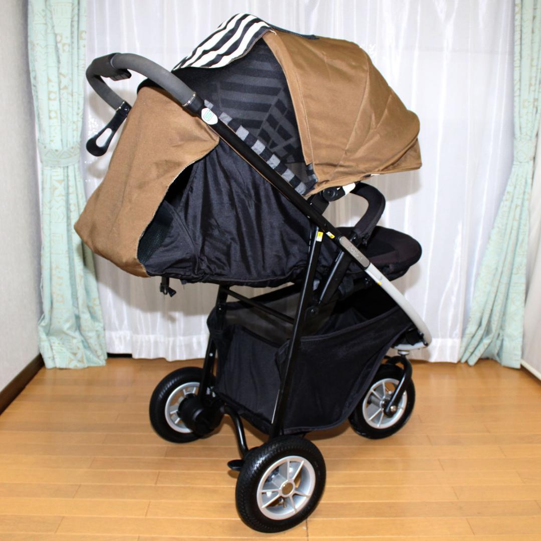 美品 Aprica Smooove AB スムーヴAB◆3輪ハイシートベビーカー