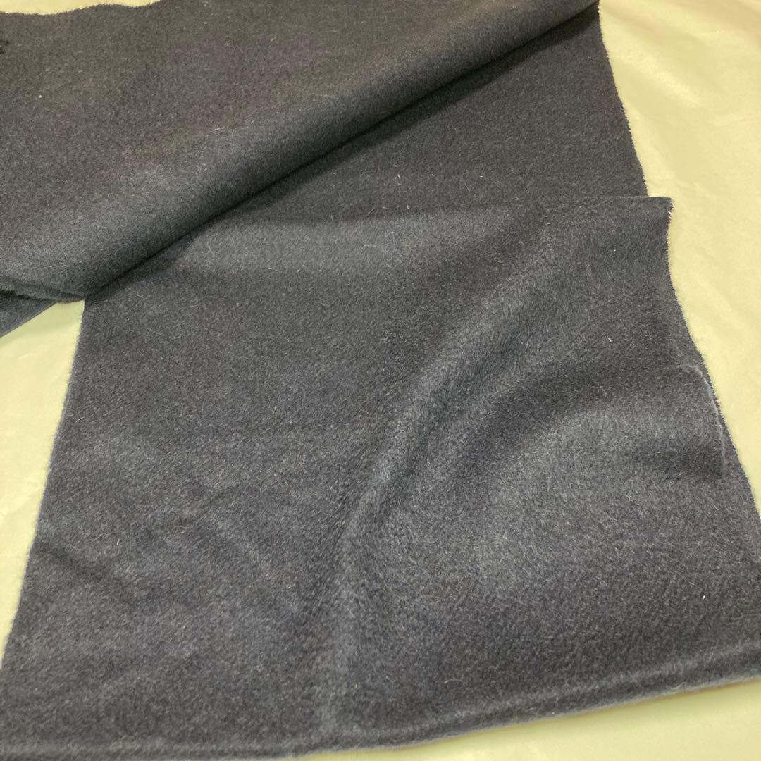 新品 ジョンストンズ カシミヤ100％ マフラー ネイビー 国内正規品