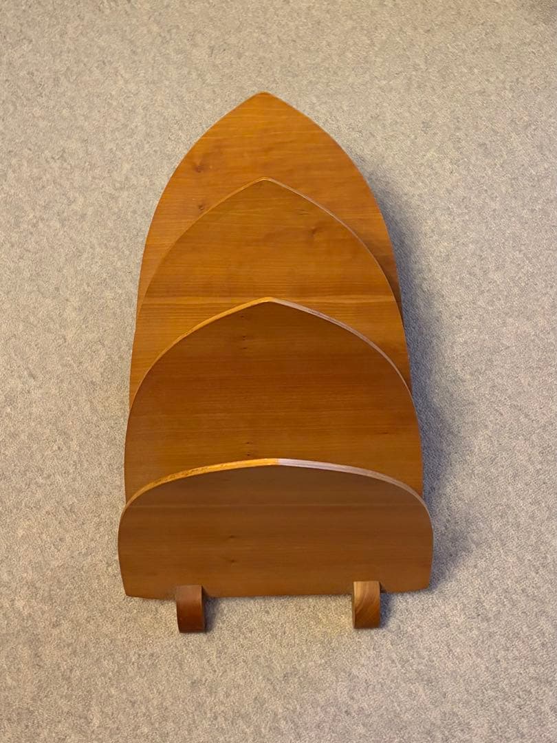 Porada ポラダ チェリー材 壁掛け・置き型 飾り棚 ラック