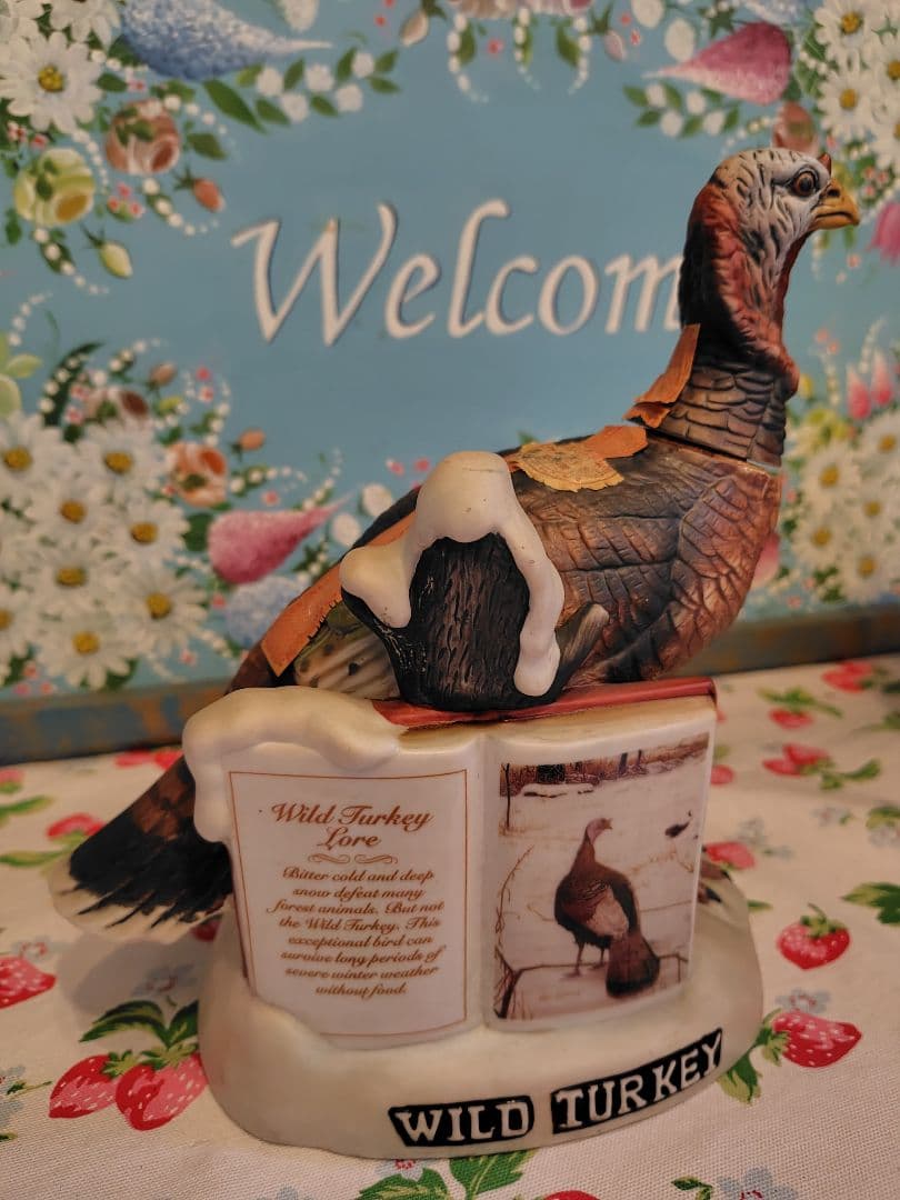 希少　ワイルドターキー　陶器製　　空瓶　wild turkey 空き瓶