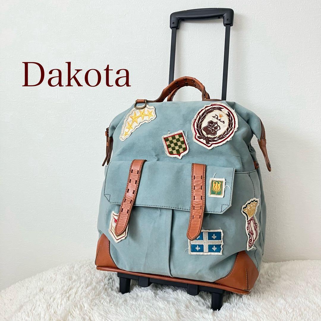 【希少】Dakota✨ダコタ　キャリーケース　デニム　ワッペン