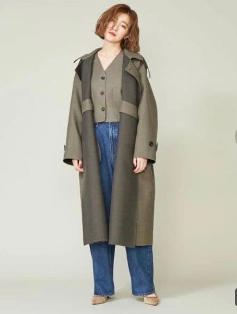 ⭕️新品タグ付き✨conte★リバー バルカラーコート★辺見えみり⭕️最終です