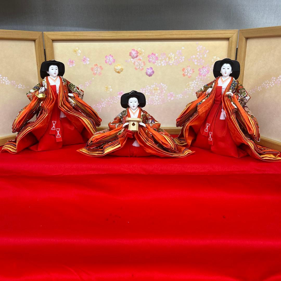 【364】ひな祭り＊雛人形＊三人官女＊