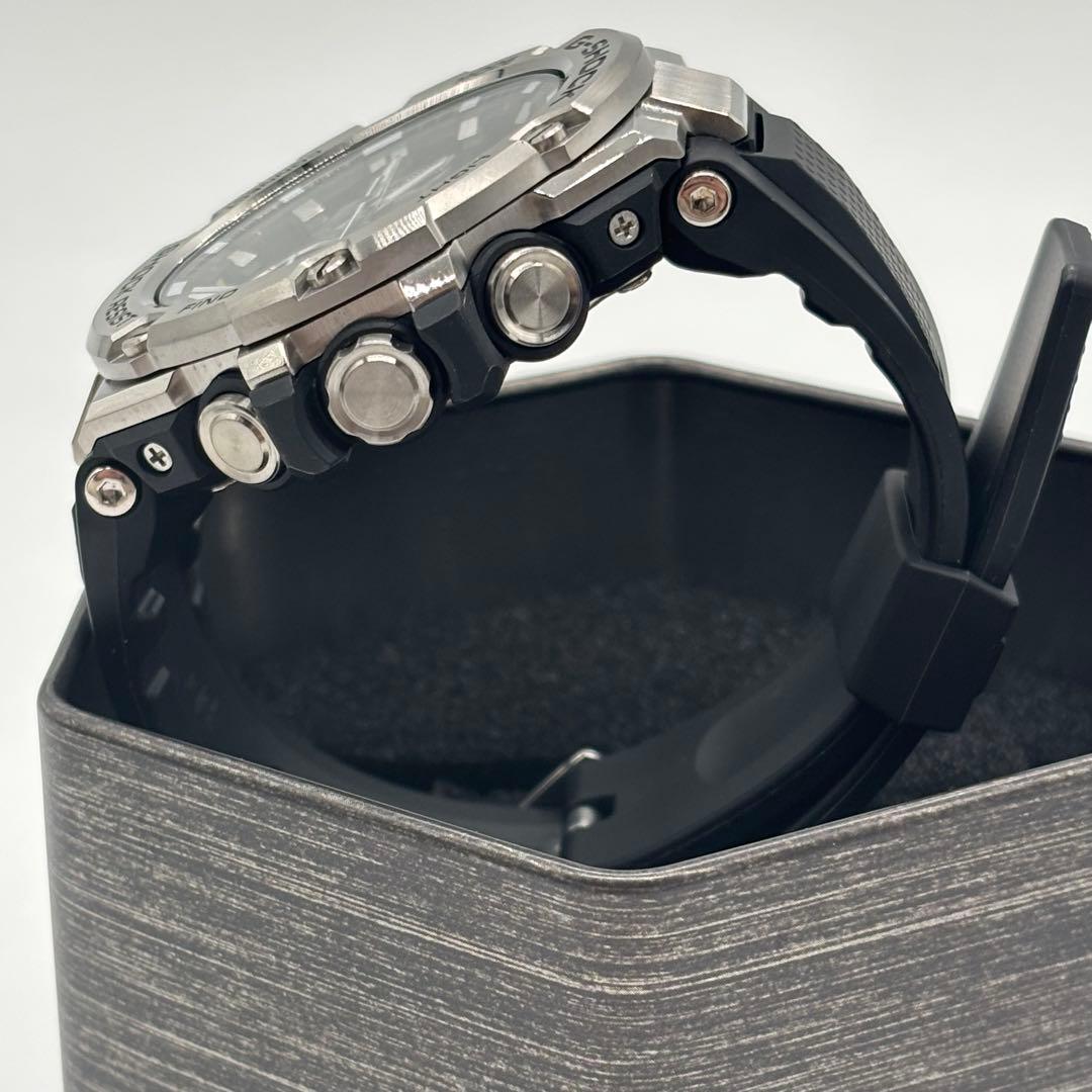 【未使用】CASIO GST-B100 G-SHOCK 黒 ステンレス ラバー