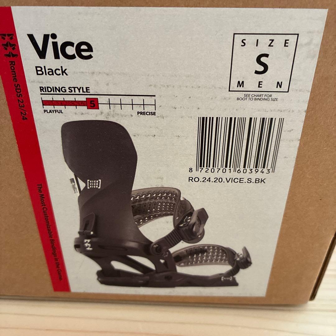 Rome vice ビンディング S 23/24 黒　ローム　バイス
