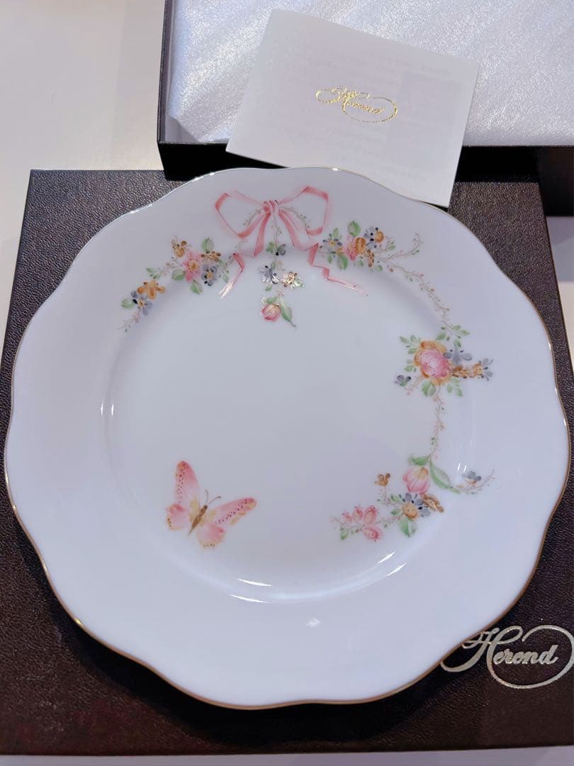 ヘレンド　新品未使用　エデンローズドラジェ　 デザートプレート