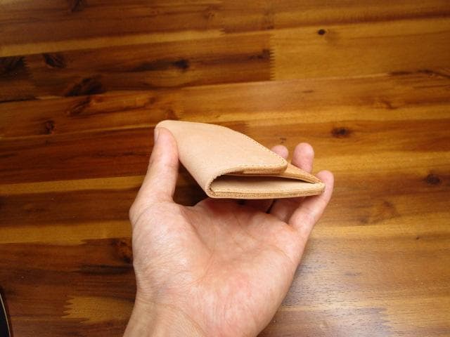 ケース 栃木レザー ナチュラル 生成り コンパクト 小銭入れ ミニ財布 革