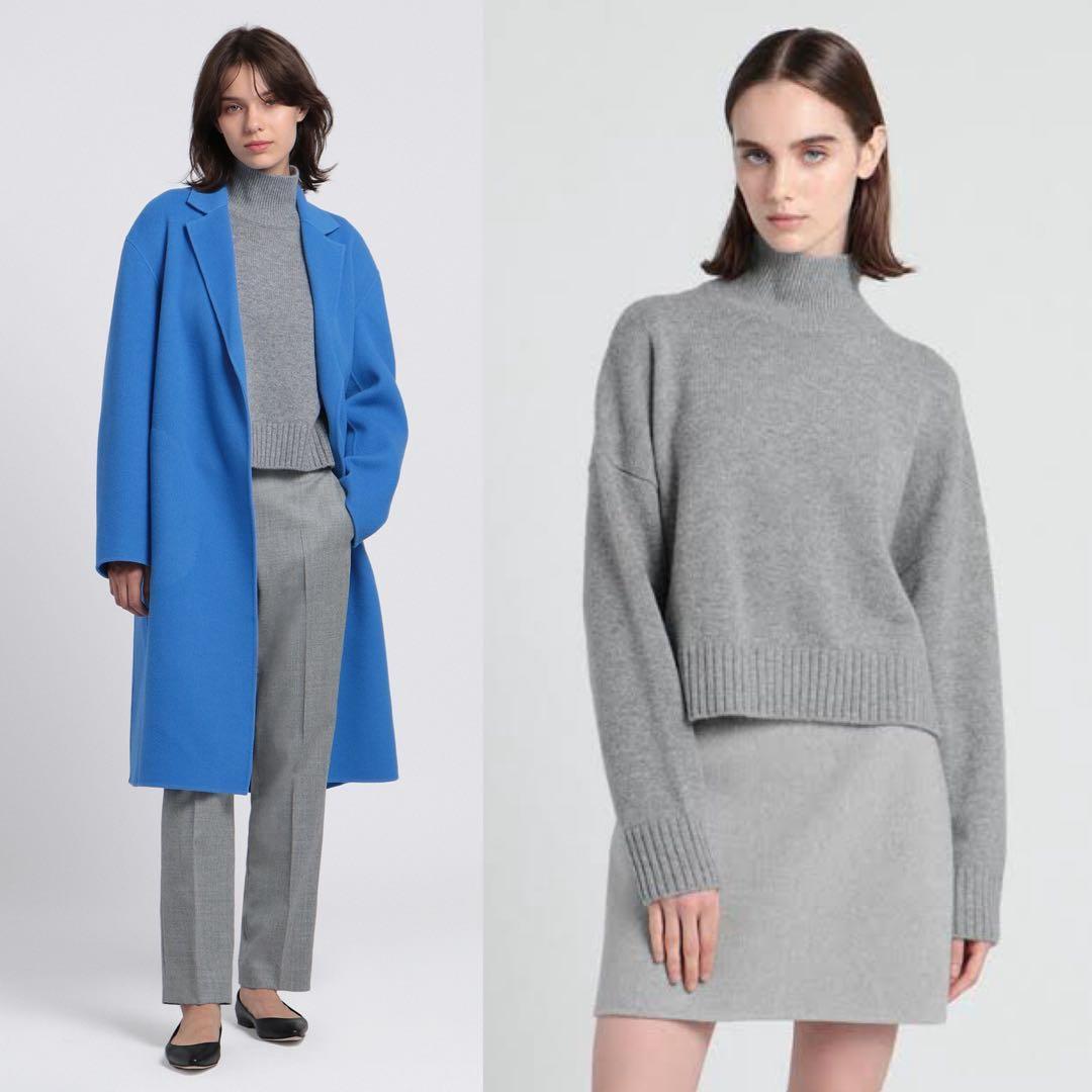 美品 Theory クロップドプルオーバーニット