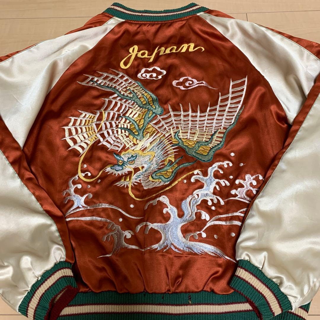 【希少】TAILOR 東洋リバーシブル刺繍スカジャン サイズL 【着画あり】
