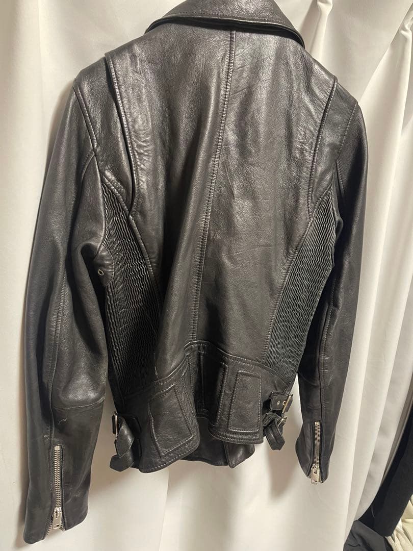 DIESEL ダブルライダースジャケット Sサイズ ブラック