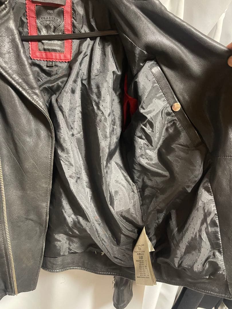 DIESEL ダブルライダースジャケット Sサイズ ブラック