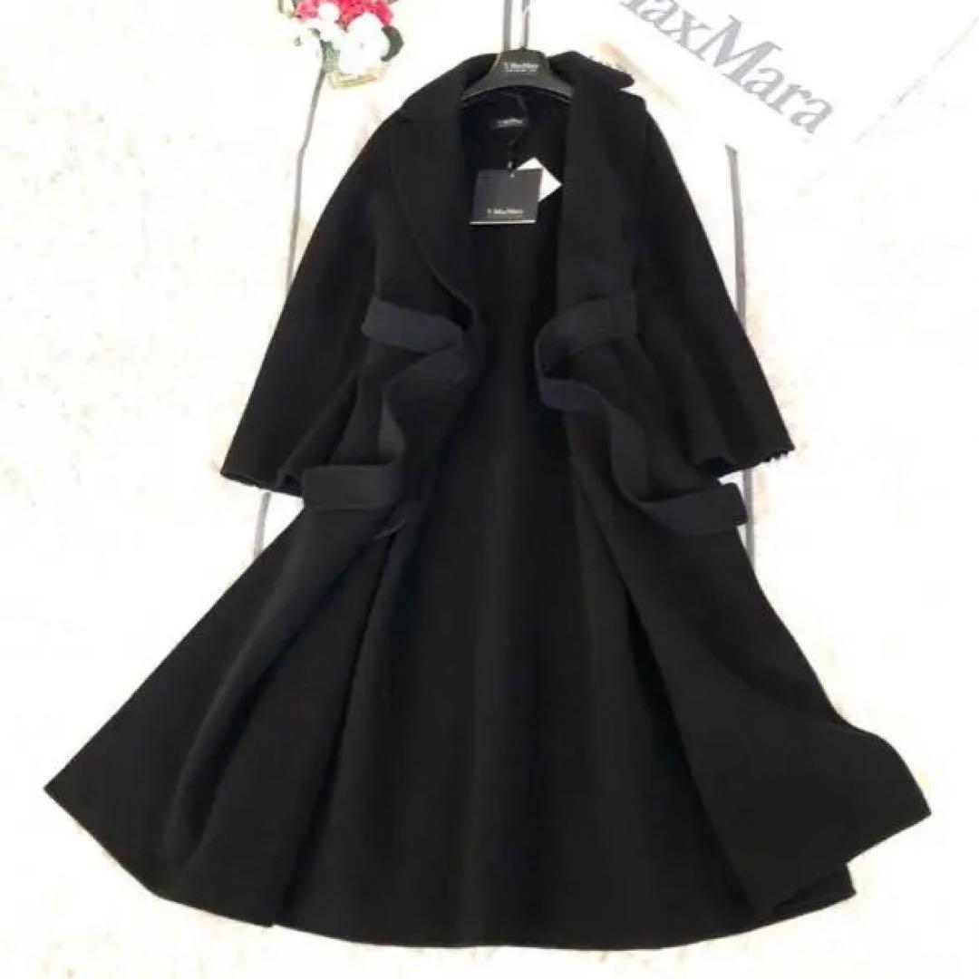 新品タグ付【'S MAX MARA】38ESTURIAクチートアマーノ　ブラック
