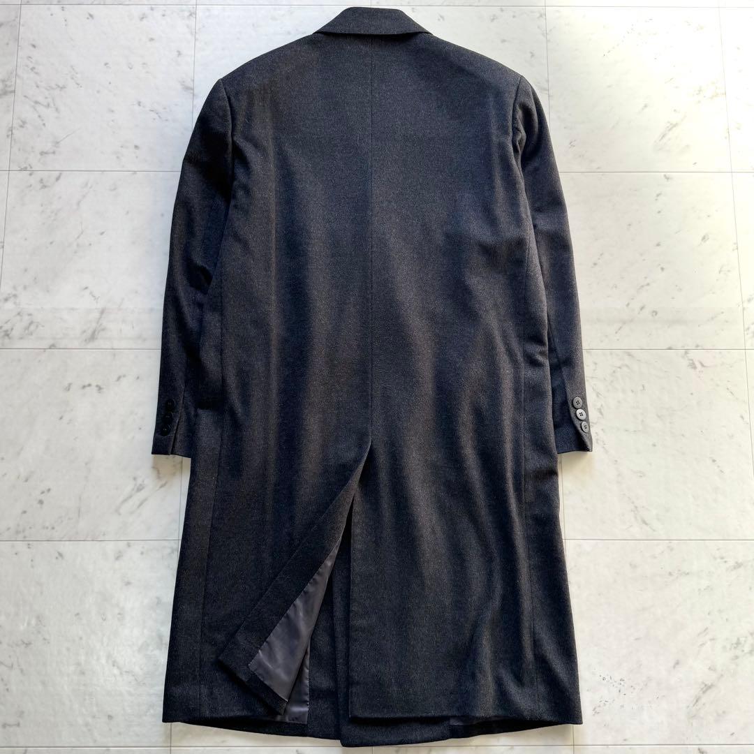 美品 Wind Armor ダブルチェスターコート カシミヤ100% L
