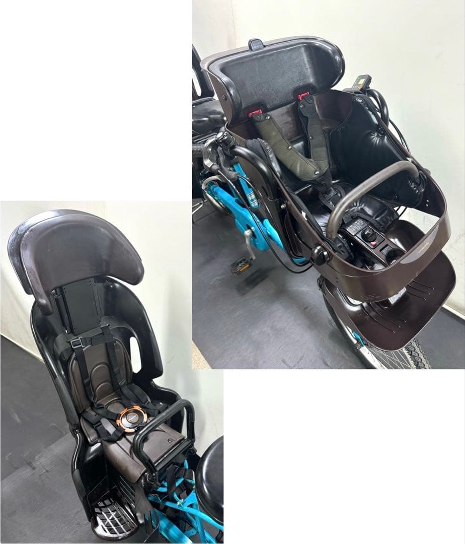 1年保証　新型　パナソニック　ギュットミニ　20インチ　水色　電動アシスト自転車