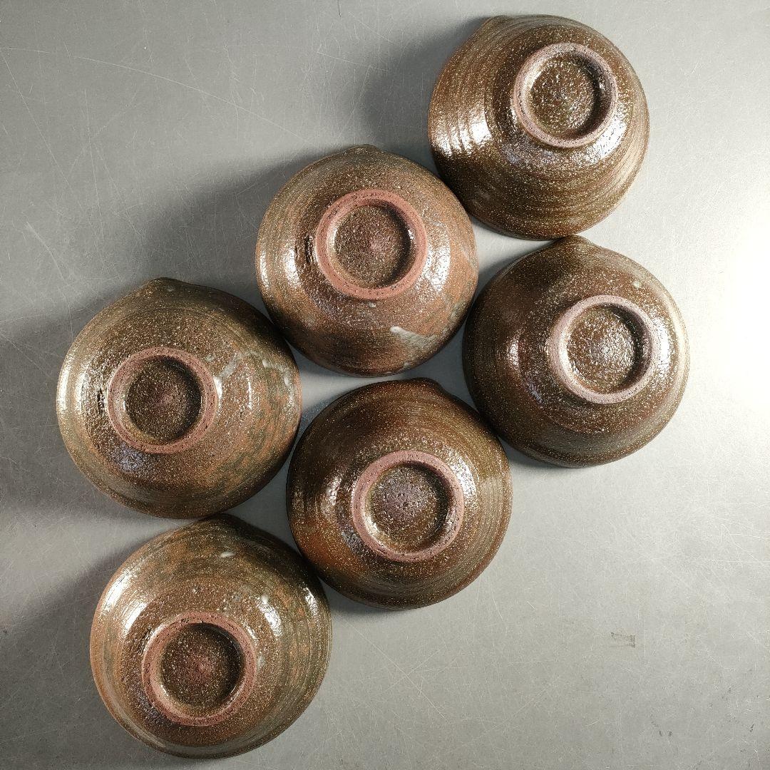 A1361-4/京焼/森岡嘉祥/片口向付6客/共箱/銘々皿/飾鉢/盛鉢/懐石道具