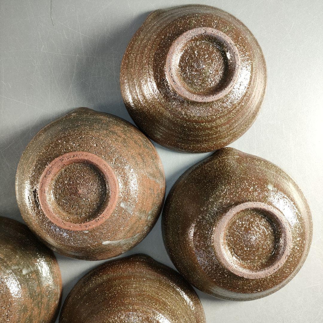 A1361-4/京焼/森岡嘉祥/片口向付6客/共箱/銘々皿/飾鉢/盛鉢/懐石道具