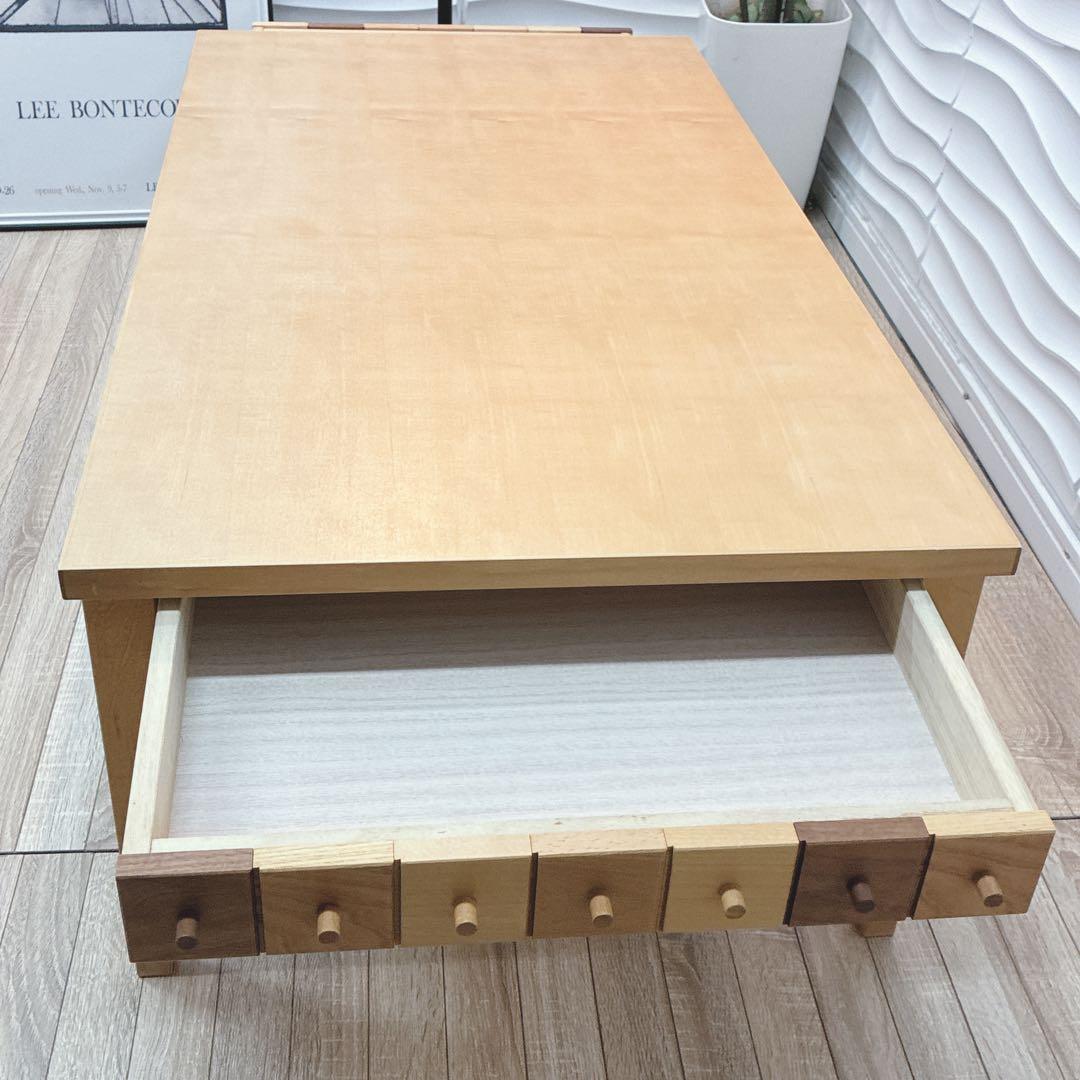 ◇大阪府全域 神戸市 配達料無料！◇グラナータ◇ローテーブル◇引出付き付き◇