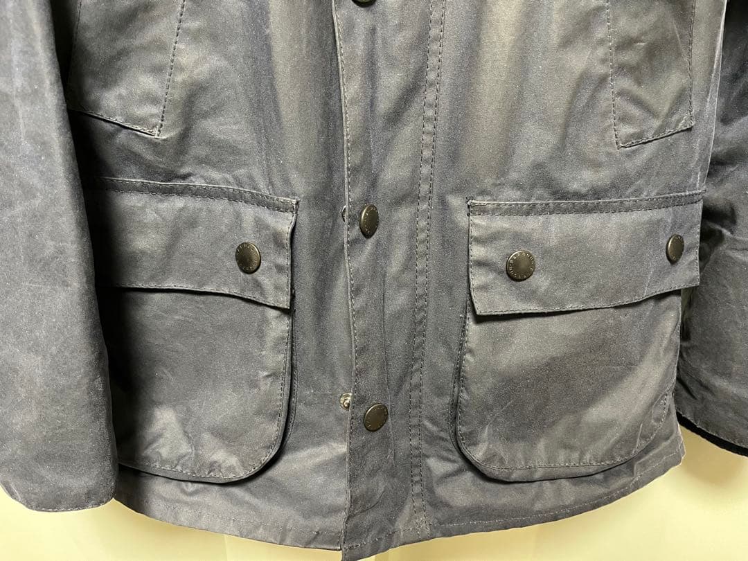 Barbour BEDALE SL WAXED COTTON ネイビー 34