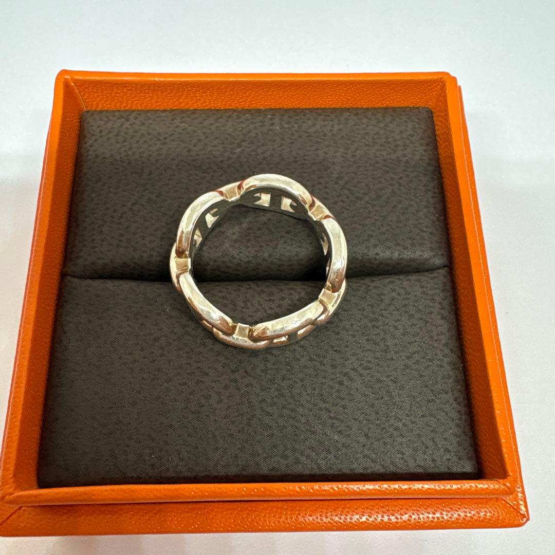 美品　エルメス HERMES シェーヌダンクルアンシェネ リング　PM54